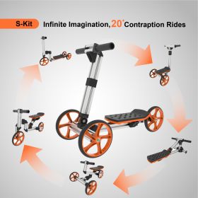 KidRock Constructible Kit 20 in 1 Kids Balance Bike No Pedals Toys for 1 to 4 Year Old Engineering Building Kit Kids Sit/Stand Scooter Most Popular S-