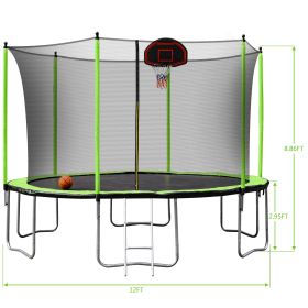 12ft green trampoline 2023