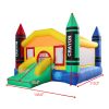 Bounce House Castle with Slide;  Storage Bag;  Inflatable Jumper House for Kids Aged 3-10;  Castle Bouncer for Indoor and Outdoor