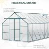 16' x 8' Walk-in Greenhouse Aluminum Greenhouse Polycarbonate Kit