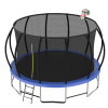 16FT Recreational Trampoline with Enclosure for Kids Adults, ASTM Approved, Outdoor Trampoline with Wind Stakes and Ladder for Kids Apex Series