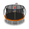 16FT Recreational Trampoline with Enclosure for Kids Adults, ASTM Approved, Outdoor Trampoline with Wind Stakes and Ladder for Kids Apex Series