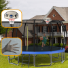 16FT Recreational Trampoline with Enclosure for Kids Adults, ASTM Approved, Outdoor Trampoline with Wind Stakes and Ladder for Kids Apex Series