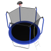 10FT Trampoline with Basketball Hoop, ASTM Approved Reinforced Type Outdoor Trampoline with Enclosure Net