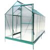 6.3'*12.2'*7' Polycarbonate Greenhouse, Heavy Duty Outdoor Aluminum Walk-in Green House Kit with Rain Gutter, Vent and Door for Backyard Garden