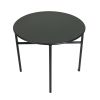 Patio PE Wicker Egg Chair Model 2 with Black Color Rattan Grey Cushion and Side Table