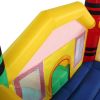 Bounce House Castle with Slide;  Storage Bag;  Inflatable Jumper House for Kids Aged 3-10;  Castle Bouncer for Indoor and Outdoor