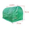 Large Gardening Walk in Green House;  with Waterproof PE Cover and Zipper Door;  Plant Green House