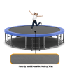 16FT Recreational Trampoline with Enclosure for Kids Adults, ASTM Approved, Outdoor Trampoline with Wind Stakes and Ladder for Kids Apex Series