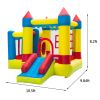 3.2*3*2.5m 420D Thick Oxford Cloth Inflatable Bounce House Castle Ball Pit Jumper Kids Play Castle Multicolor