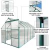 6x12 FT Polycarbonate Greenhouse Raised Base and Anchor Aluminum Heavy Duty Walk-in Greenhouses for Outdoor Backyard in All Season