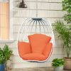 Hanging Egg Chair , Hammock Swing Chair with Hanging Kit,Orange