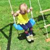 Wooden Swing Set with Slide;  Outdoor Playset Backyard Activity Playground Climb Swing Outdoor Play Structure for Toddlers;  Ready to Assemble Wooden