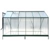 6.3'*12.2'*7' Polycarbonate Greenhouse, Heavy Duty Outdoor Aluminum Walk-in Green House Kit with Rain Gutter, Vent and Door for Backyard Garden