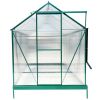 6.3'*12.2'*7' Polycarbonate Greenhouse, Heavy Duty Outdoor Aluminum Walk-in Green House Kit with Rain Gutter, Vent and Door for Backyard Garden