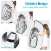 Hanging Folding Egg Chair with Stand Soft Cushion Pillow Swing Hammock