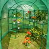 Large Gardening Walk in Green House;  with Waterproof PE Cover and Zipper Door;  Plant Green House