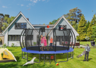 16FT Trampoline with Balance Bar & Basketball Hoop&Ball, 1.5MM Thickened Recreational Trampoline for Adults & Kids