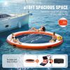 VEVOR Inflatable Floating Dock Ã¸10FT Water Dock Platform with Ã¸8FT Mesh Pool