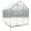 6.3'*10.2'*7' Polycarbonate Greenhouse, Heavy Duty Outdoor Aluminum Walk-in Green House Kit with Rain Gutter, Vent and Door for Backyard Garden