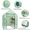 8 shelves Mini Walk In Greenhouse Outdoor Gardening Plant Green House