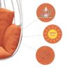 Hanging Egg Chair , Hammock Swing Chair with Hanging Kit,Orange