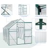 6X10FT Polycarbonate Greenhouse Raised Base and Anchor Aluminum Heavy Duty Walk-in Greenhouses for Outdoor Backyard in All Season