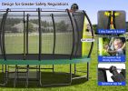 15FT Trampoline with Basketball Hoop - Recreational Trampolines with Ladder ,Shoe Bag and Galvanized Anti-Rust Coating