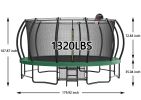 15FT Trampoline with Basketball Hoop - Recreational Trampolines with Ladder ,Shoe Bag and Galvanized Anti-Rust Coating