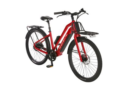 Ebike (Size: L, Color: STEP-THRU RAGE RED)