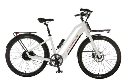 Ebike (Size: M, Color: STEP-THRU PEARL WHITE)