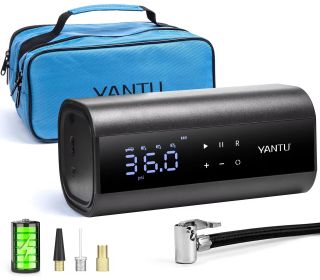 YANTU Dual Cylinder 2X Inflation,Tire Air Pump with 8.3-Inch Large Digital Screen (Default: Default)