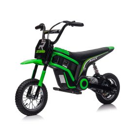 24V14ah Kids Ride On 24V Electric Toy Motocross Motorcycle Dirt Bike-XXL large,Speeds up to 14.29MPH,Dual Suspension, Hand-Operated Dual Brakes (Color: as Pic)