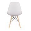 Set of 4 Modern Style Dining Chair, Shell Lounge Plastic Chair for Kitchen, Dining, Bedroom