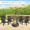 Outdoor Durable Patio Acacia Wood Adirondack Lounge Armchair