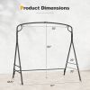 Outdoor Metal Swing Frame with Extra Side Bars