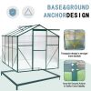 Polycarbonate Greenhouse,6'x 8' Heavy Duty Walk-in Plant Garden Greenhouse for Backyard/Outdoor