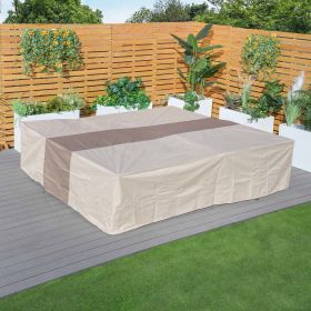 Direct Wicker 106x106in Water Resistant Patio Furniture Cover Heavy Duty Outdoor Sectional Sofa Cover (Size: style 1)