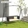 Outdoor Metal Swing Frame with Extra Side Bars