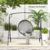 Outdoor Metal Swing Frame with Extra Side Bars