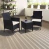 3 Piece Rattan Seating set with Cushions