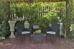 3 Piece Rattan Seating set with Cushions